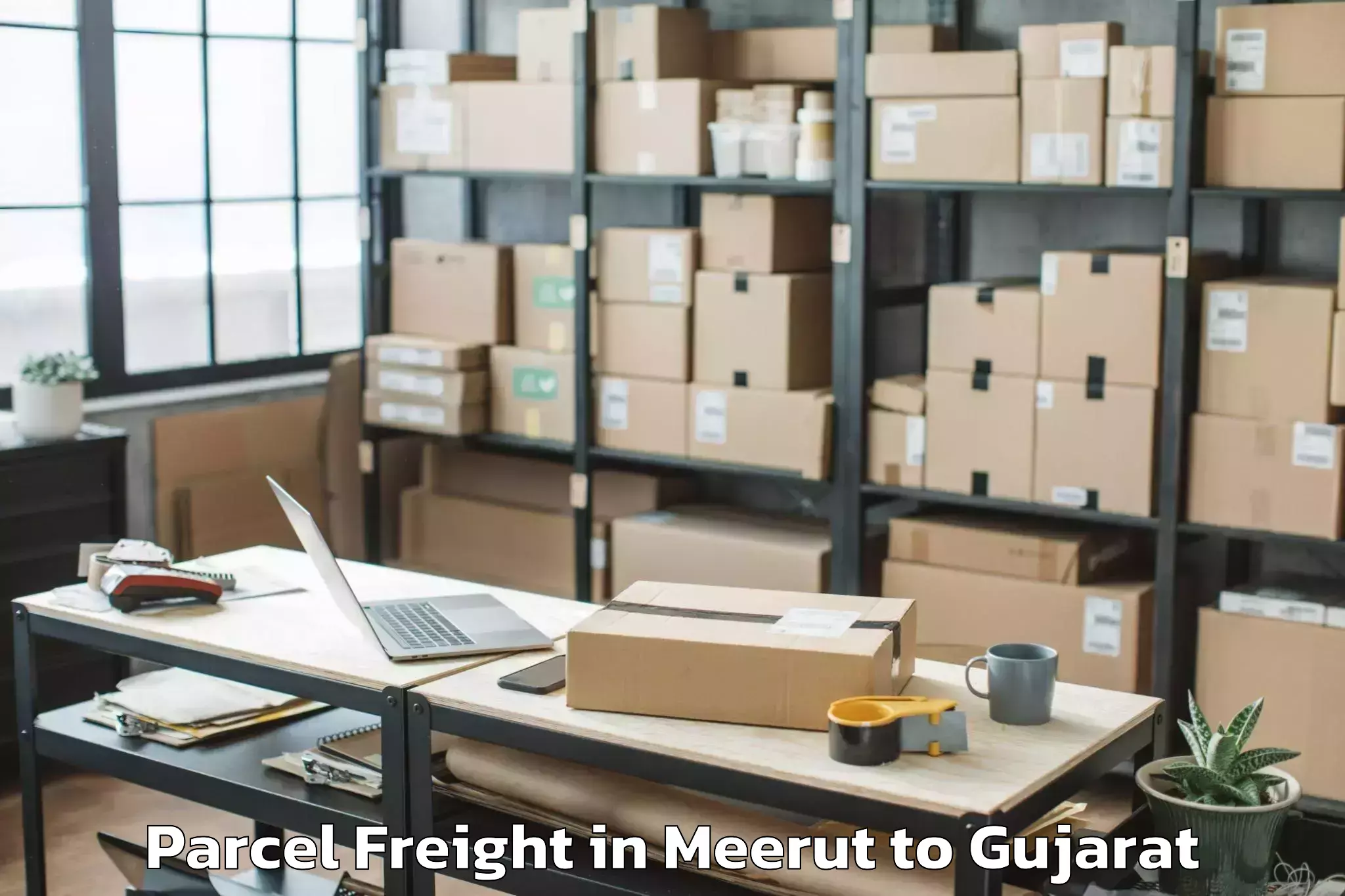 Quality Meerut to Palladium Ahmedabad Parcel Freight